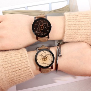 ยอดฮิต! Magic Watch สายหนัง เซ็ตคู่ รุ่นคลาสสิค นาฬิกา แฟชั่น ใส่เป็นคู่ก็ได้ ใส่เดี่ยวก็โดน ดูดี มีสไตล์