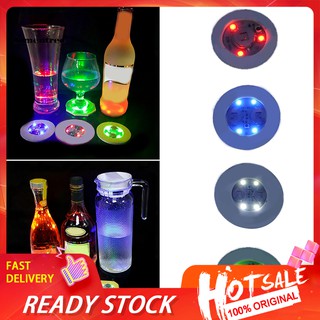 ❂QMP❂Fashion Luminous Bottle LED Light Cup Sticker Mat Bar Club Party Coaster Decor