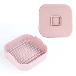 ✳Silicone AirFryer Pot Mat Air Fryers Oven Baking Tray Fried Pizza Chicken Basket Round Replacemen Mat Grill Pan Accesso