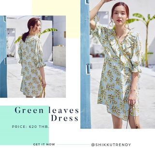 Greenleaves Dress เดรสสายเกาสุด cute