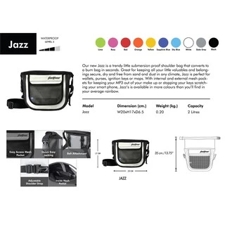 FEELFREE JAZZ 2.2 **แบรนด์ไทย ผลิตในไทย**ลิตร กระเป๋าสะพายกันน้ำ พรีเมี่ยม