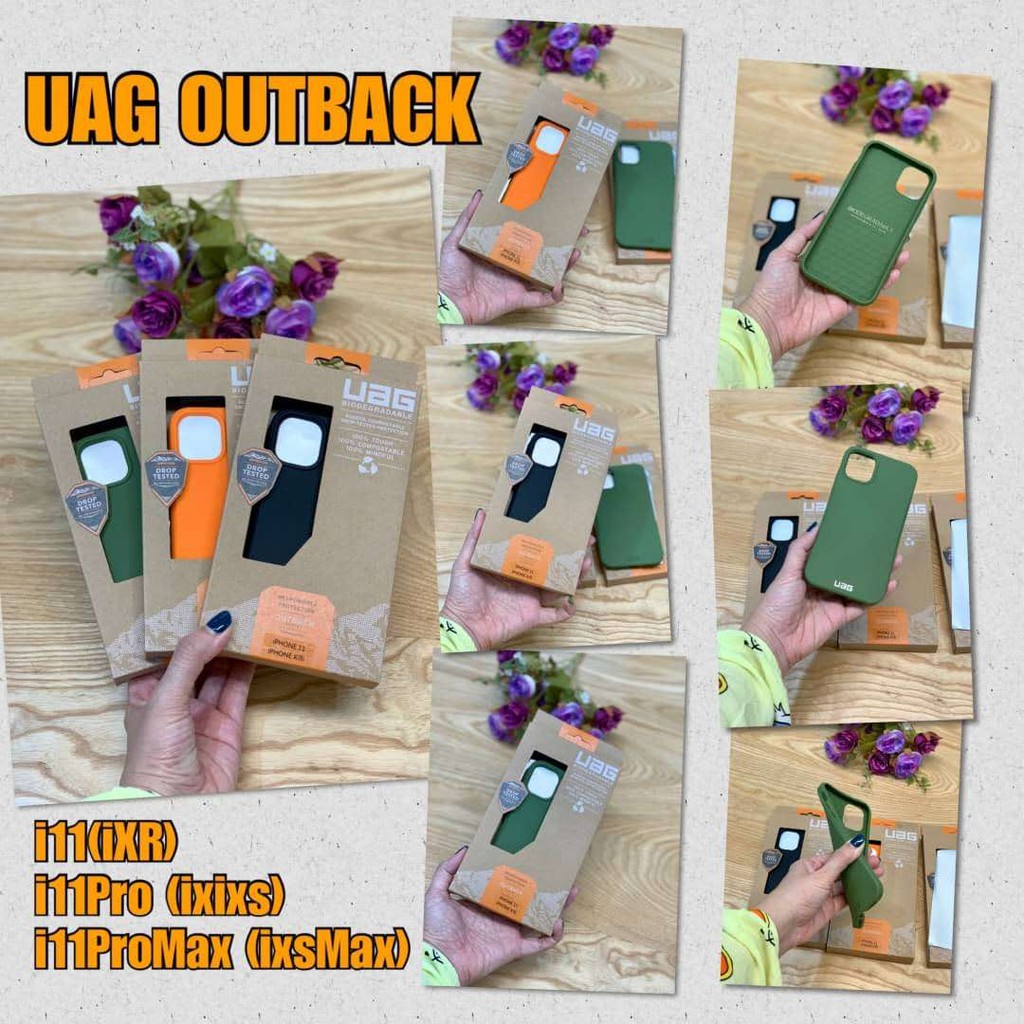 UAG Silicone Case IPhone 11 Pro Max XS MAX XR X UAG iPhone 11 (6.1) Outback Case Series UAG Outback Bio Series iPhone