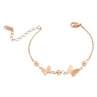 สร้อยข้อมือ LAROV รุ่น BR99-02 สีพิงค์โกลด์ สแตนเลสแท้
