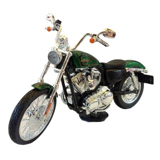 Rctoystory โมเดล รถมอเตอร์ไซค์ Harley davidson 2013 XL 1200v seventy two 1/12 (สีเขียว)