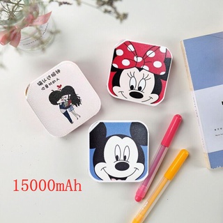 Power Bank พาวเวอร์แบงค์ แบตเตอรี่สำรอง ขนาด 15000mAh รับประกัน 1 ปี Power Bank For Xiaomi Samsung iPhone Huawei