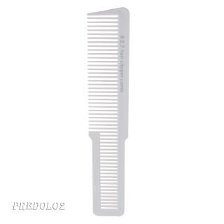 Pro Salon Barber Flat Top Clipper Detangler Styling Comb White/Black