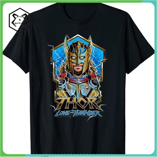 เสื้อยืด พิมพ์ลาย Marvel Thor Love and Thunder Thor Badge Portrait สําหรับผู้ชาย