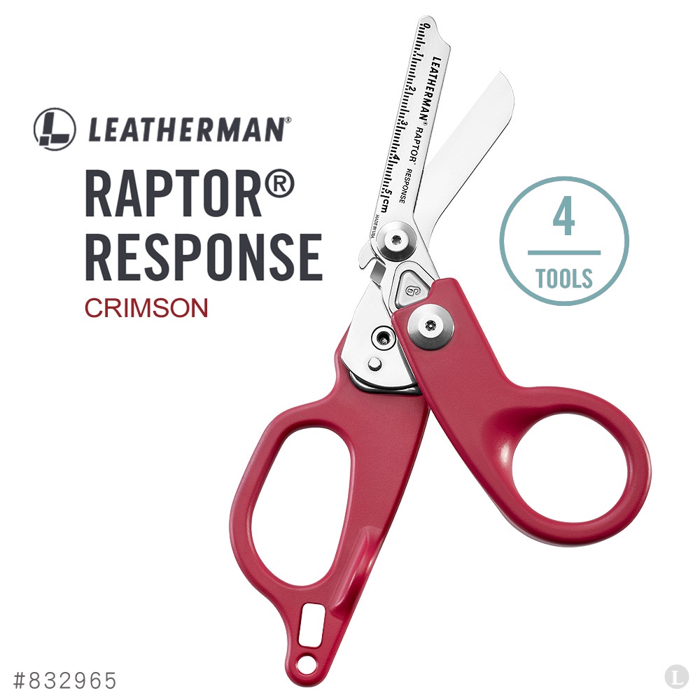 Leatherman Raptor Response #Crimson กรรไกรเล็กอเนกประสงค์ พร้อมเครื่องมือสำคัญ 4 ชิ้น