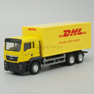 โมเดลรถบรรทุก 1:64 Diecast MAN DHL ของเล่นสําหรับเด็ก