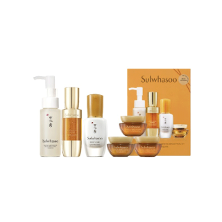 [สูตรใหม่] SULWHASOO Concentrated Ginseng Renewing Serum EX 15ml Trial Kit. ชุดเซ็ทผลิตภัณฑ์ดูแลผิวหน้าลดเลือนริ้วรอย ที่ฟื้นบำรุงและให้ความชุ่มชื้นแก่ผิว ผิวหน้าแน่นกระชับ