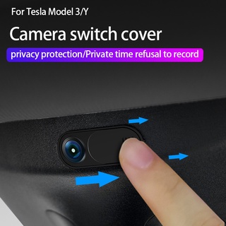 Tesla อุปกรณ์เสริมwebcam cover for Tesla Model 3/y20172022 Car camera rivacy cover Model y accessoriesอะไหล่รถยนต์