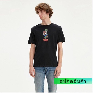 ROUND คอลูกเรือแฟชั่น สไตล์ใหม่ เสื้อยืด SS SM Graphic Tee - Black คอกลม COMING CLUB oversize-4XL