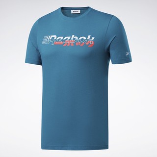 REEBOK : เสื้อยืดลายกราฟฟิค (แขนสั้น) ผู้ชาย รุ่น MYT SS Tee สี seaport teal