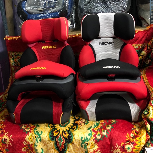 คาซีท บูสเตอร์  recaro start r1 สีเทาแดง แดะ ดำแดง สภาพดี สีสด