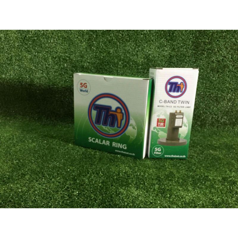 หัวรับสัญญาณLNB C-Band ไทยแซท5G  แยก2จุด
