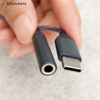 [ASstickers] สายเคเบิลแจ็คหูฟัง Type C 3.5 สําหรับอะแดปเตอร์หูฟัง USB เป็น 3.5 มม.