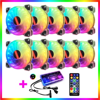 ชุดพัดลม ระบายความร้อน เคส RGB COOLMOON Yupo x10+สายไฟ สินค้าใหม่ ราคาสุดคุ้ม พร้อมส่ง ส่งเร็ว ประกันไทย CPU2DAY