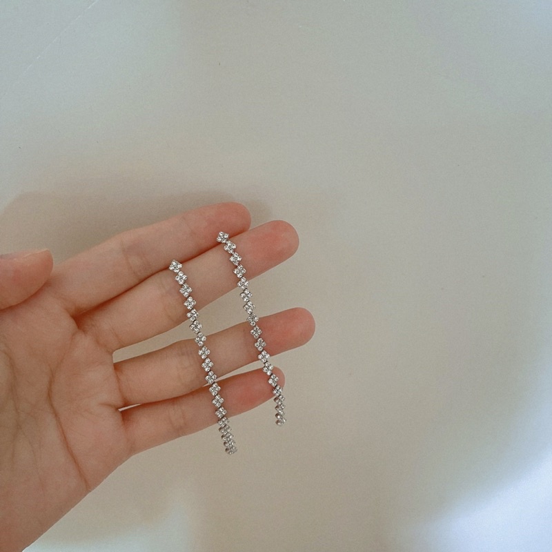 ต่างหู Bling หินสวยยาว รหัส 04 larein.accessories