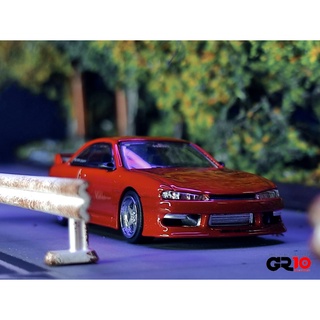 VERTEX Silvia S14 Red Metallic Official collaboration and licensed by VERTEX 1:64 (TARMAC)