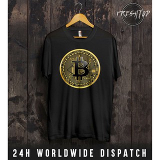 เสื้อยืดอินเทรนด์ผู้ชายอินเทรนด์ผู้หญิงเสื้อยืดพิมพ์ลายโลโก้ bitcoin nakamoto cryptourren แฟชั่นสําหรับผู้ชายS-3XL