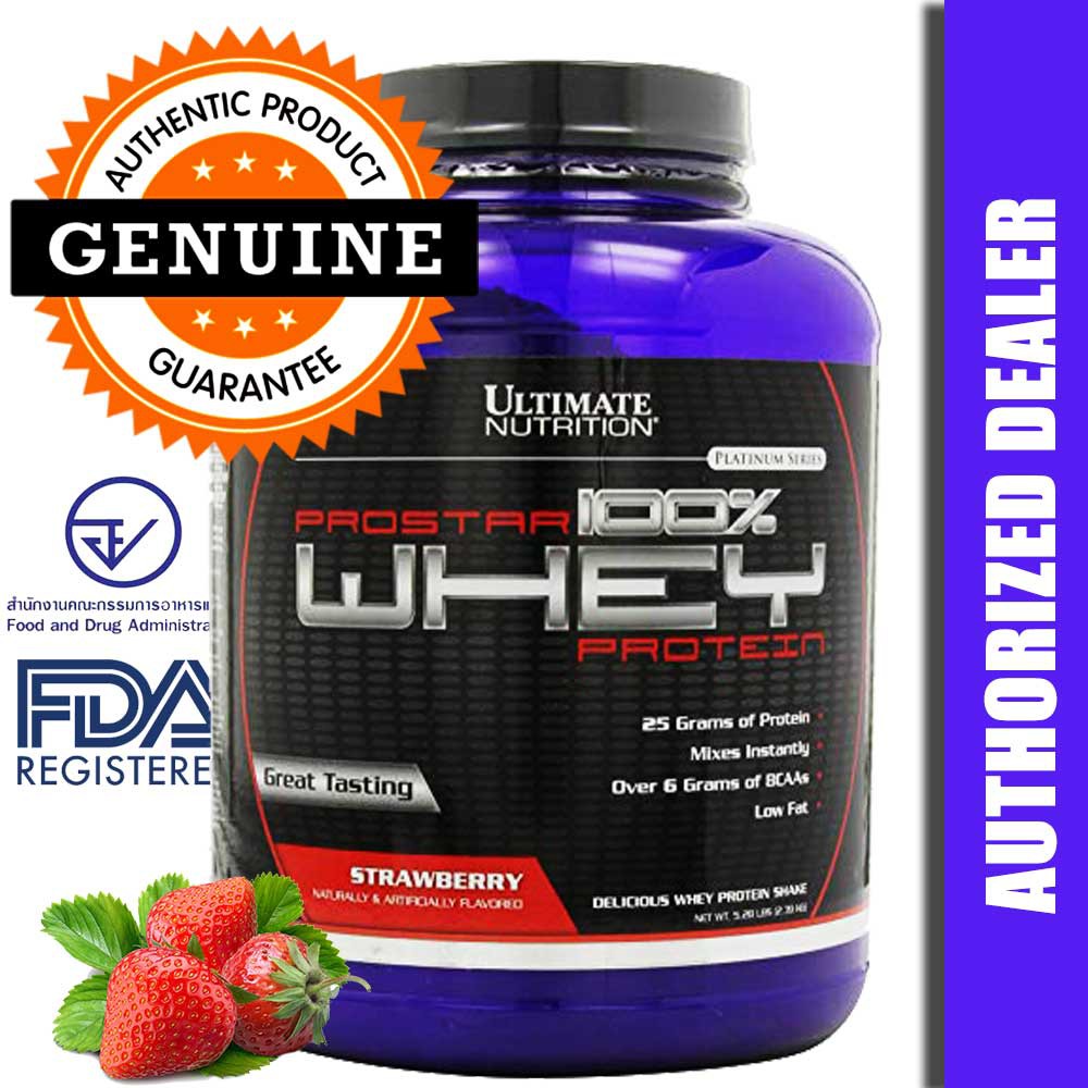 Ultimate Nutrition เวย์โปรตีน ProStar Whey Protein 5.28lbs - Strawberry