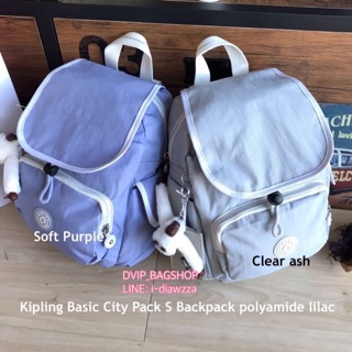 💕Kipling Basic City Pack S Backpack polyamide lilac แท้💯%