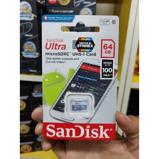 เมมโมรี่ SanDisk 64g คลาส 10 ของแท้ 100% รับประกัน 7 ปี By SYNNEX