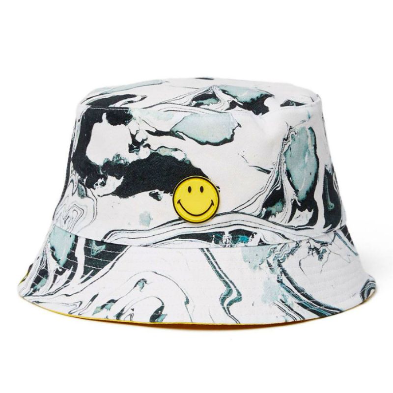 Pretty Green x Smiley Exclusive Reversible Bucket Hat (ควันขาว) ต้นฉบับ