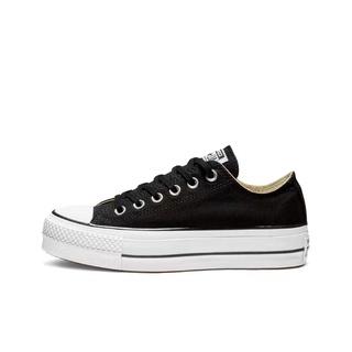 Converse Chuck Taylor All Star Platform Low TOP womens shoes black thick bottom canvas shoes