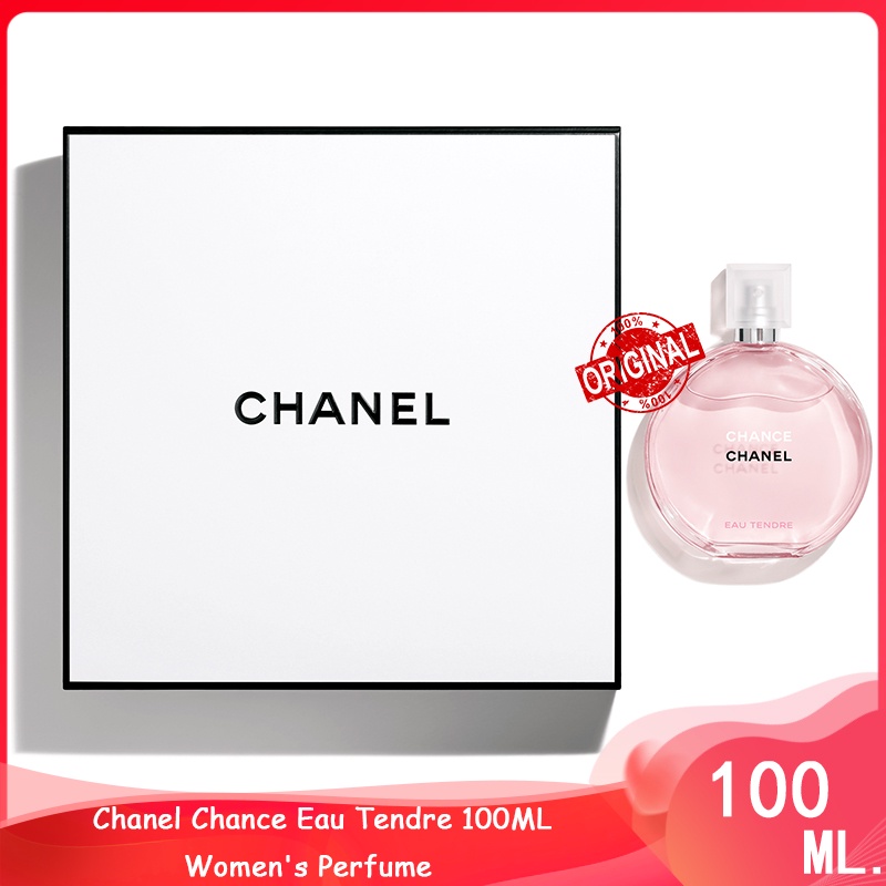 กล่องของขวัญ Chanel Chance Eau Tendre 100ML Women's Perfume น้ำหอมผู้หญิง