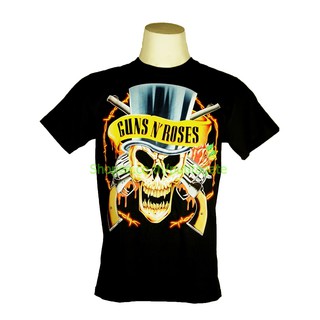 เสื้อวง Guns N Roses เสื้อไซส์ยุโรป กันส์แอนด์โรสเซส PTA278 เสื้อวงดังๆ วินเทจ