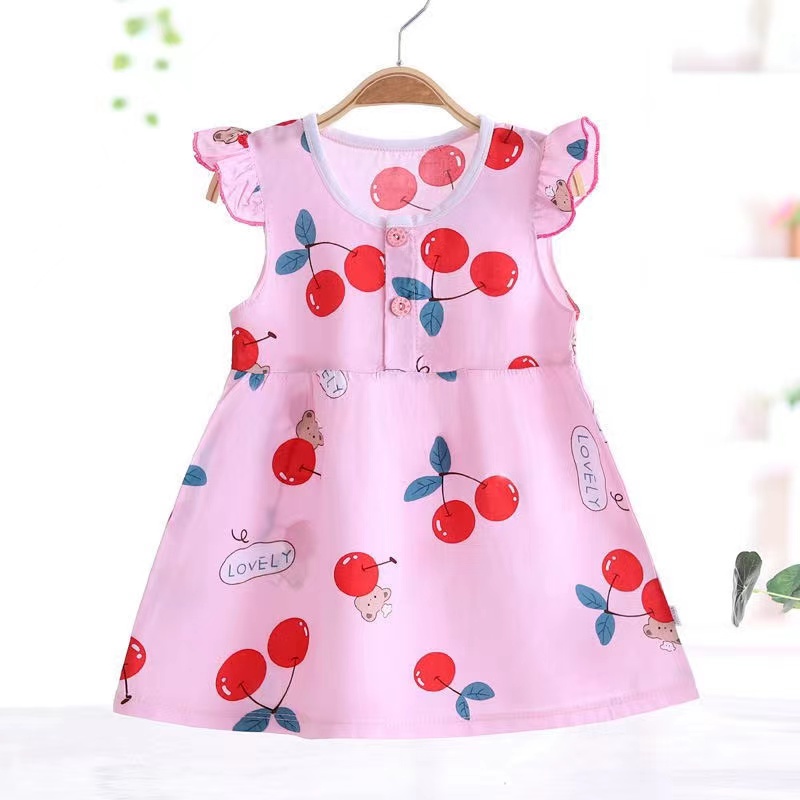 ลด10% โค้ด DDXDECW4 Y05 ใหม่!!! เดรสเด็กผู้หญิง เดรสเด็ก แขนระบาย ผ้าโปร่ง พริ้ว นุ่ม ไซส์ 1-2 ปี - รูปที่ 3