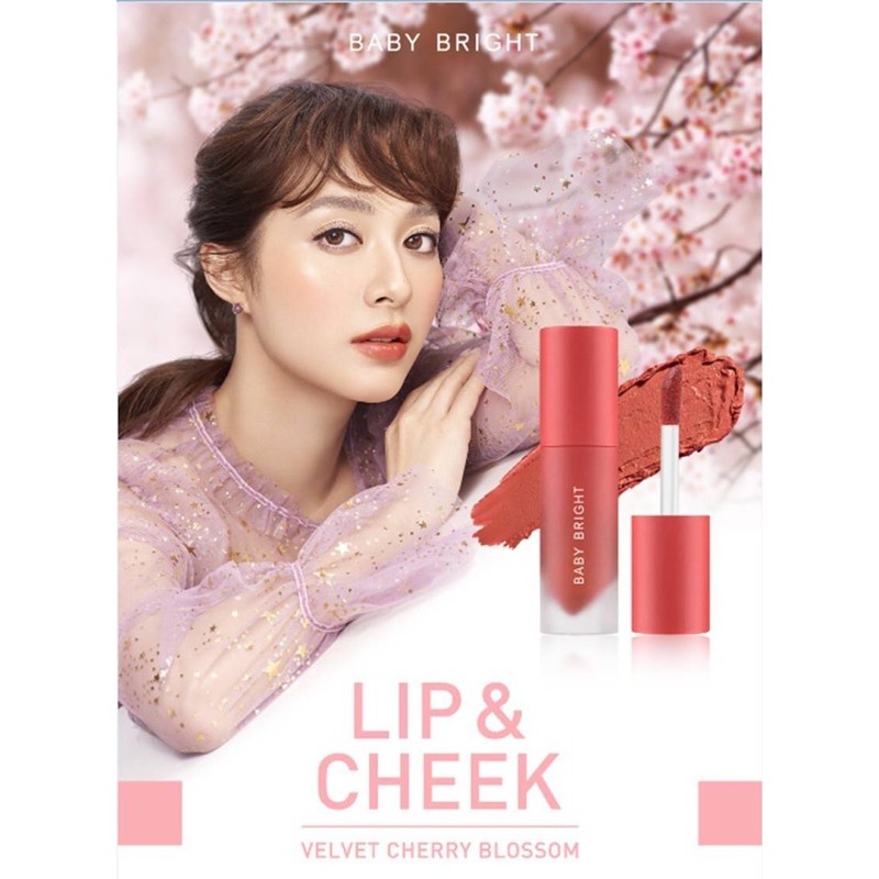 Baby bright lip &cheek velvet cherry blossom 2.4 g
