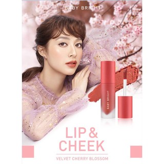 Baby bright lip &amp;cheek velvet cherry blossom 2.4 g