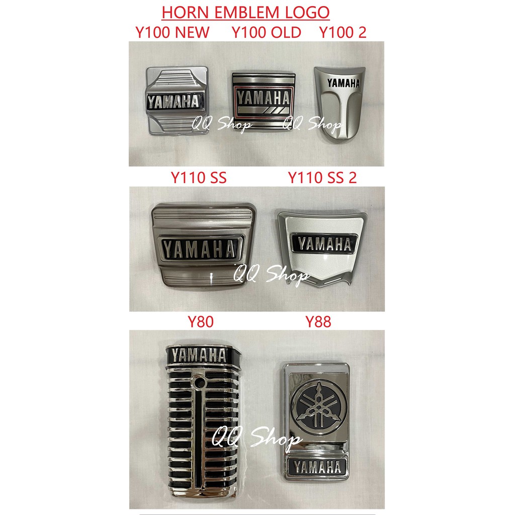 Yamaha Y100 SPORT NEW / Y100 SPORT OLD / Y100 2 SPORT 2 / Y110 SS / Y110 2 SS2 / Y80 / Y88 HORN EMBLEM LOGO