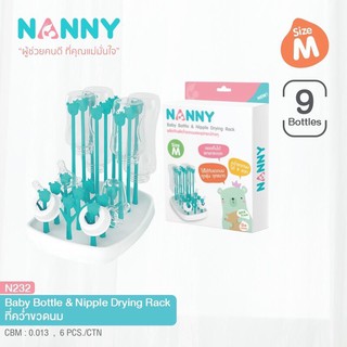 Nanny ที่คว่ำขวดนม ไซส์ S/M/L ที่ตากขวดนม พับเก็บได้ ประหยัดพื้นที่ แนนนี่