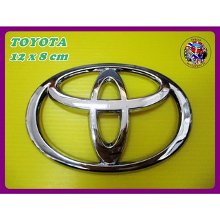 โลโก้ โตโยต้า ขนาด 12 x 8 cm     - TOYOTA  Logo Badge Emblem