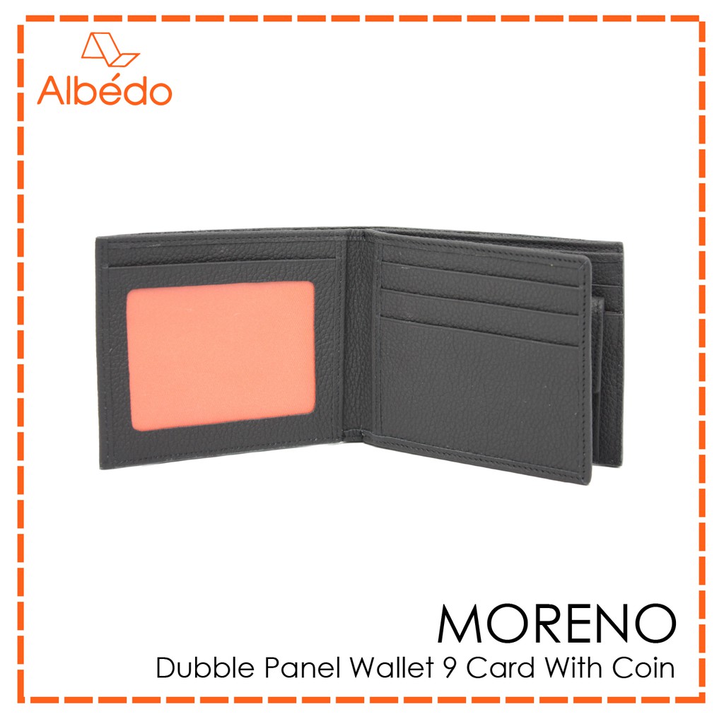 [Albedo] MORENO DOUBLE PANEL WALLET 9 CARD WITH COIN กระเป๋าสตางค์ หนังแท้ รุ่น MORENO - MN01399 - รูปที่ 2