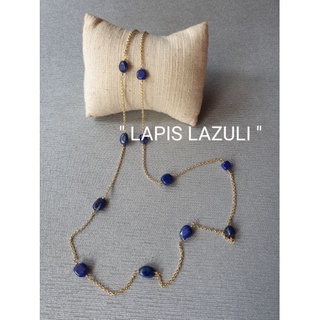 สายคล้องแมส หินนำโชค"LAPIS LAZULI "ลาพีส ลาซูรี่"