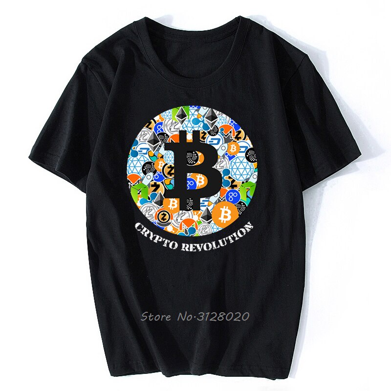 เสื้อ Bitcoin Cryptocurrency Crypto Miner Bitcoin Btc Crypto Design เสื้อยืดผู้ชาย Bitcoin Co
