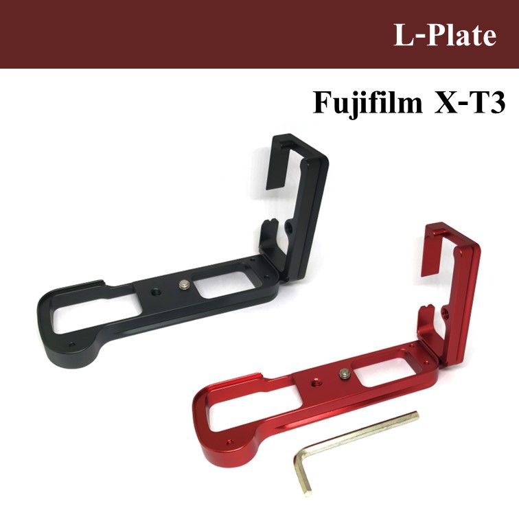 L-PLATE สำหรับ Fujifilm X-T3 (แบบไม่มีมือจับ) by JRR ( L-plate Fujifilm XT3 / L-Plate Fuji XT3 )