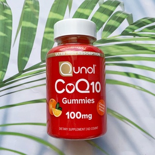 โคคิวเท็น แบบเม็ดเคี้ยว รสส้ม CoQ10 Gummies, Creamy Orange flavor 100 mg 60 Gummies (Qunol®) #coq10 #Q10 #คิวเทน #โคคิวเทน #Q-10