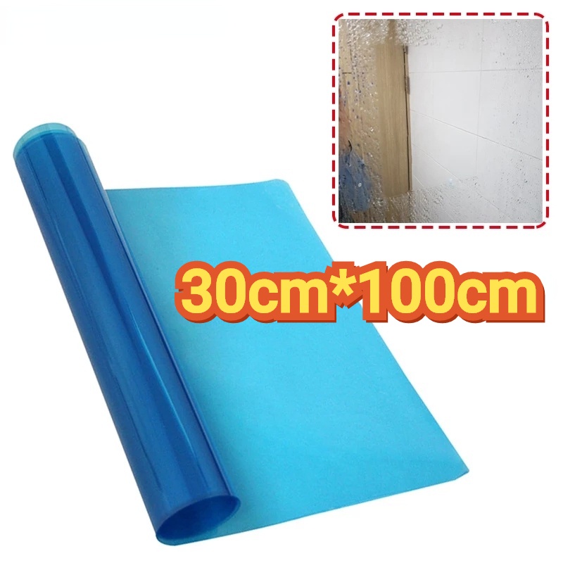 30 * 100 ซม. DIY ฟิล์มกันฝนกระจกรถยนต์ / ฟิล์มป้องกันกระจกมองหลังรถยนต์ / สติกเกอร์ป้องกันหมอก มีกาวในตัว สําหรับห้องน้ํา หน้าต่าง