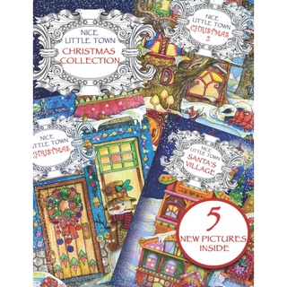 Tatiana Bogema(Stolova) Nice Little Town Christmas Collection (Stress relieving designs.)