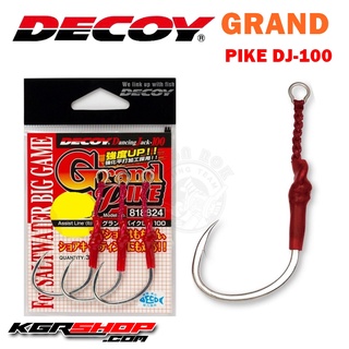 เบ็ด DECOY Grand PIKE DJ-100 เบ็ดจิ๊ก ตัวเบ็ดใส่เหยื่อจิ๊ก เบ็ดตกปลา