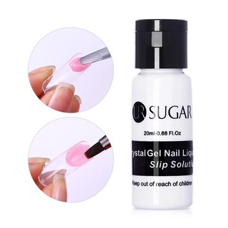 Ur SUGAR น้ํายาทาเล็บเจลอะคริลิค แบบใส กึ่งถาวร 20 มล. สําหรับต่อเล็บ 1 ขวด