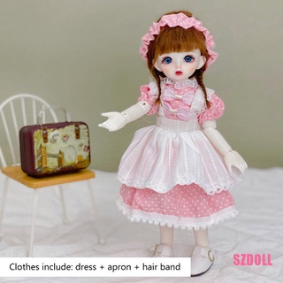 [ts1SZDOLL] Bjd เสื้อผ้าตุ๊กตา แฟชั่นฤดูใบไม้ผลิ และฤดูร้อน 30 ซม. 6 จุด DOM