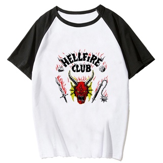 เสื้อยืด พิมพ์ลาย Hellfire Club สไตล์ฮาราจูกุ สําหรับผู้ชาย 2022