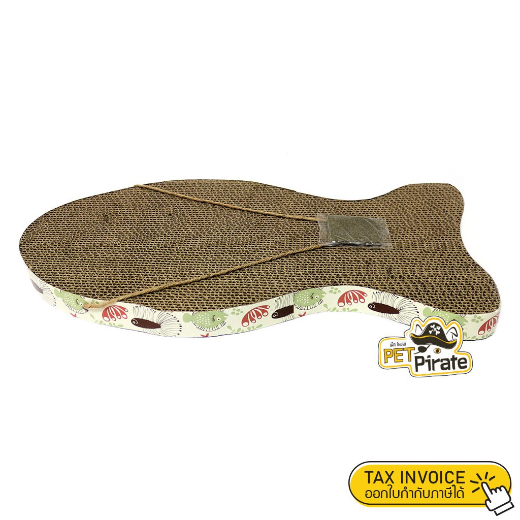 ที่ลับเล็บแมว ทรงปลา ที่ข่วนเล็บแมว แขวนผนังได้ ข่วนง่าย นอนได้ ข่วนได้ ของเล่นแมว คลายเครียด ฟรี!! แคทนิป