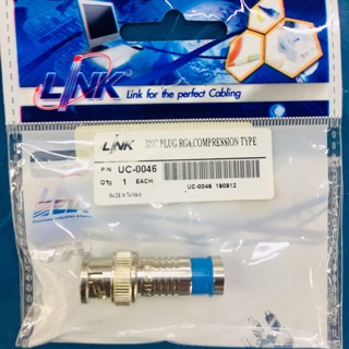 UC-0046 BNC Plug RG6 Compression Type Link